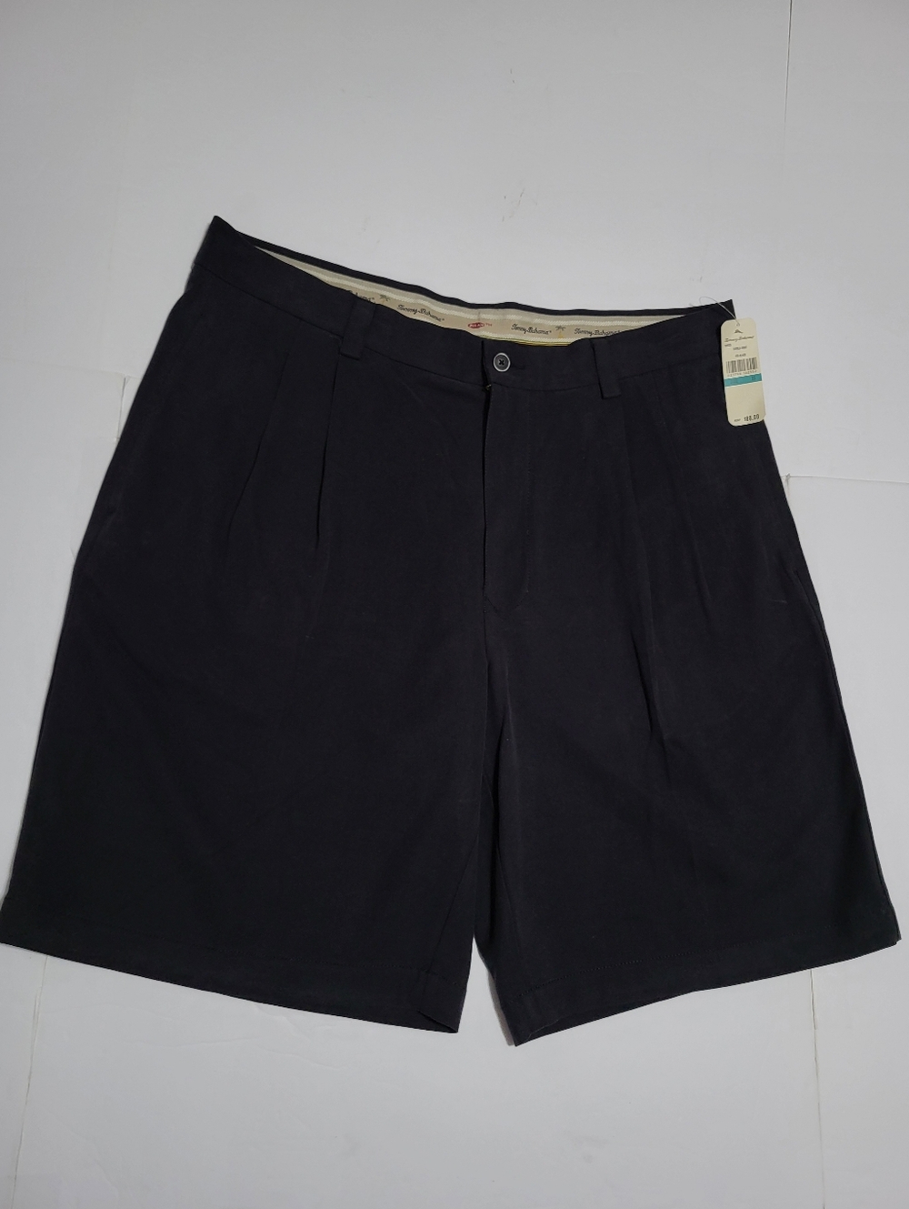 Tommy Bahama 100% Silk Men's Black Casual Shorts Size 35